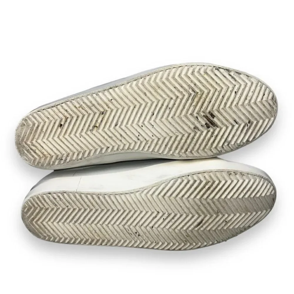 Zadig & Voltaire Stud Casual Leather Sneakers White / Red‎ / Silver Women's 39 - Picture 8 of 11